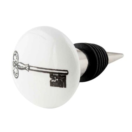 Ceramic Key Painted Wine Bottle Stopper